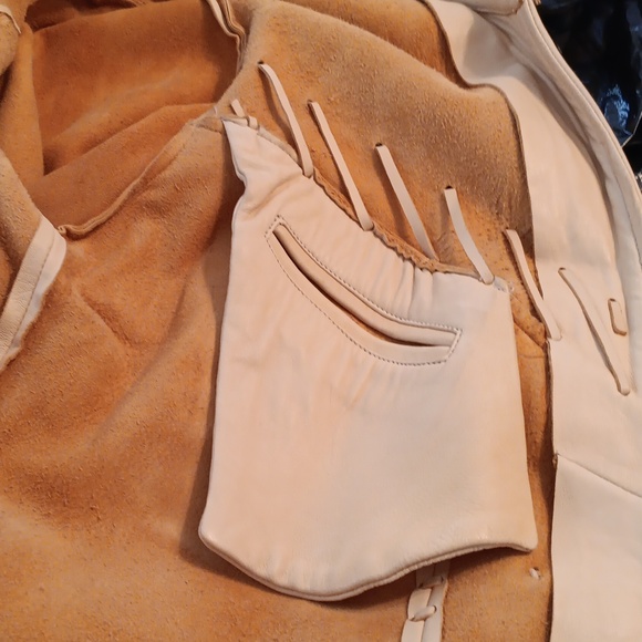 Men's leather jacket "Cowboy Club " size Large color  Tan - Picture 13 of 13